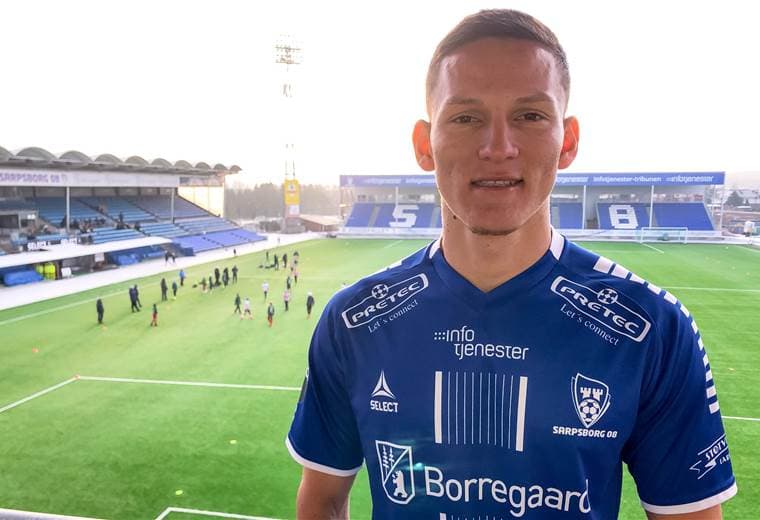 Wilmer Azofeifa, nuevo volante de Sarpsborg 08.| Sarpsborg