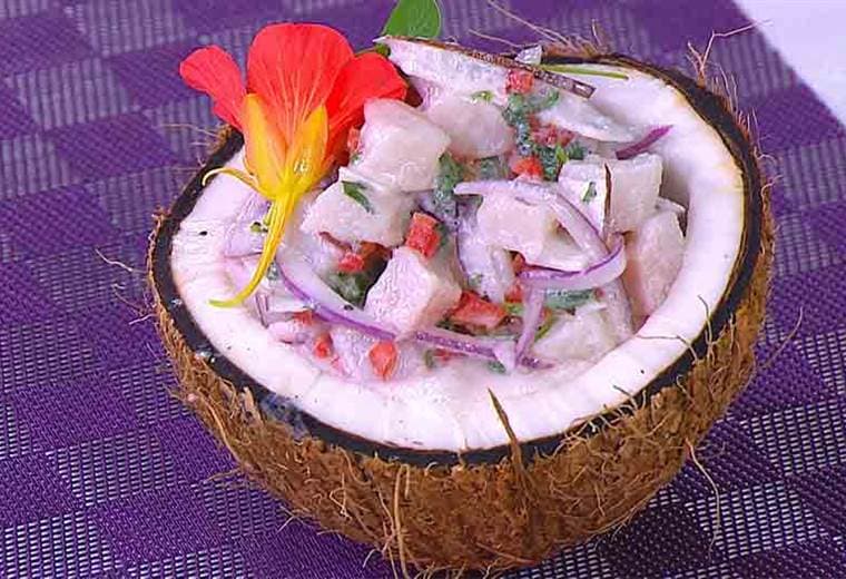 Receta: Ceviche de Corvina y Coco