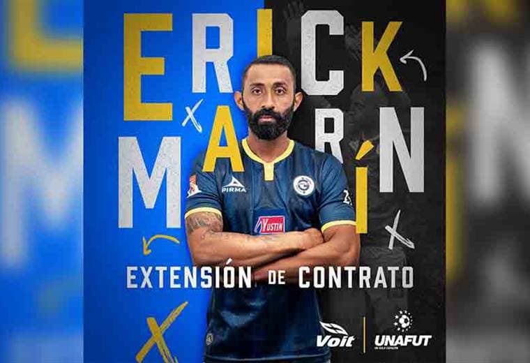 Erick Marín renovó contrato con Guadalupe FC