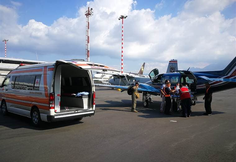 Servicio de Vigilancia Aérea auxilió a dos bebés y a una mujer 