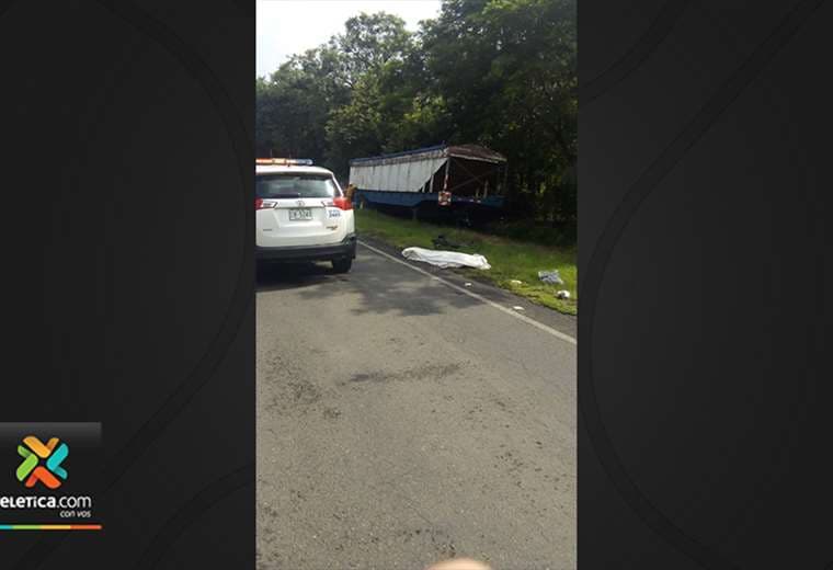 Ciclista muere tras ser atropellado por vehículo liviano en Carrillo de Guanacaste