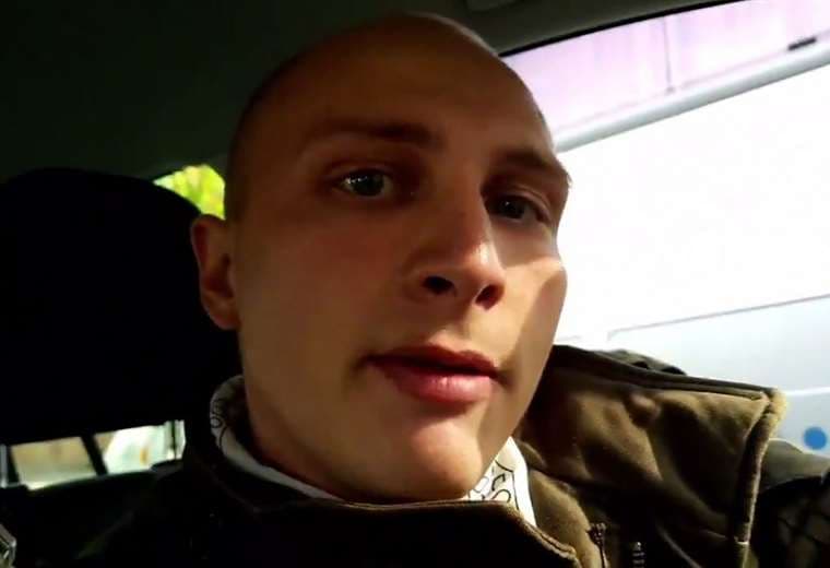 Captura de pantalla de la transmisión del ataque en Alemania. AFP