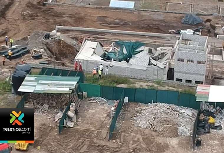 Seis obreros de una construcción se vieron afectados por el desplome de una estructura en Escazú