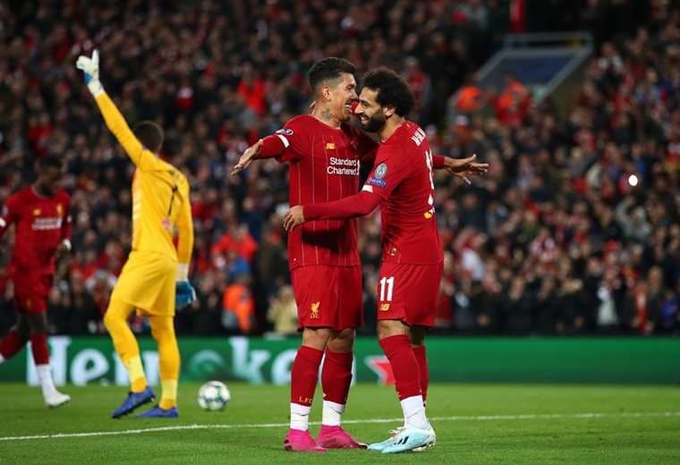 Mohammed Salah marcó doblete con el Liverpool | GETTY
