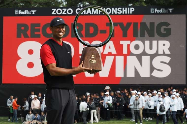 Tiger Woods ganó el Zozo Championship en Japón | AFP