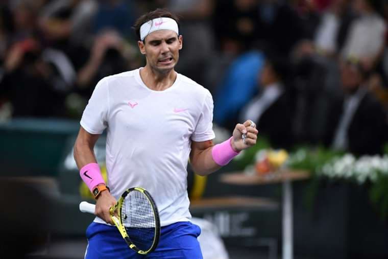 Rafael Nadal en el Masters 1000 de París | AFP