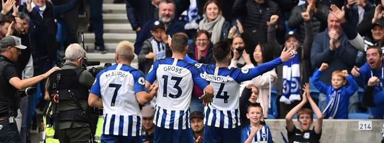 Brighton triunfó. AFP