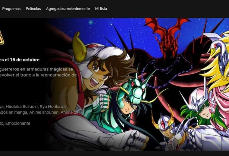 ¡Dame tu fuerza Pegaso! Netflix transmitirá la versión original de Los Caballeros del Zodíaco