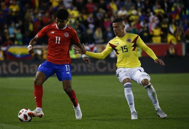 Johan Venegas disputó el juego de La Sele ante Colombia en octubre de 2018 | AFP