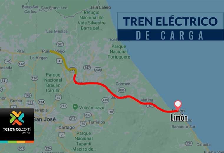 Proyecto pretende llevar servicio de tren eléctrico de Limón a San Carlos.