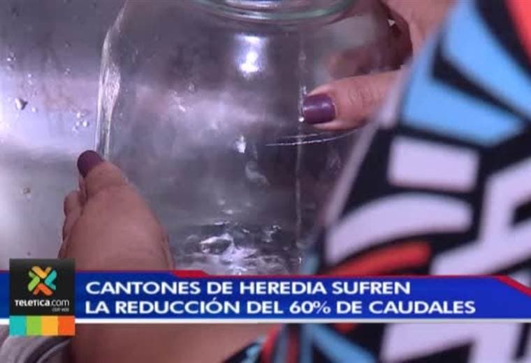 Faltante de agua en Heredia