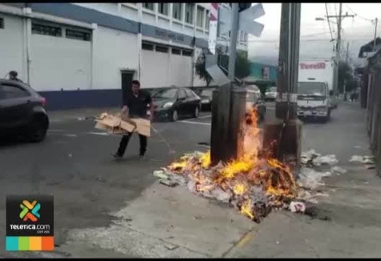 Incendian aguja del tren ubicada en Cristo Rey