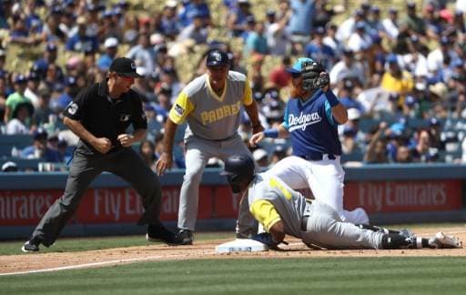 Padres de San Diego ante Los Ángeles Dodgers.|AFP