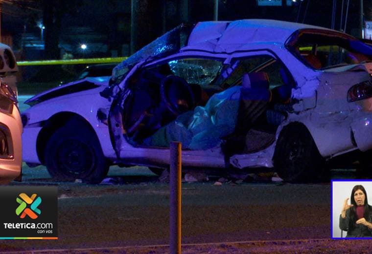 Accidente de tránsito dejó un fallecido y a una mujer gravemente herida este martes en Cartago