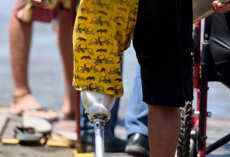 Jacó es la primera playa de Centroamérica en ser accesible para personas en sillas de ruedas. Foto prensa ICT