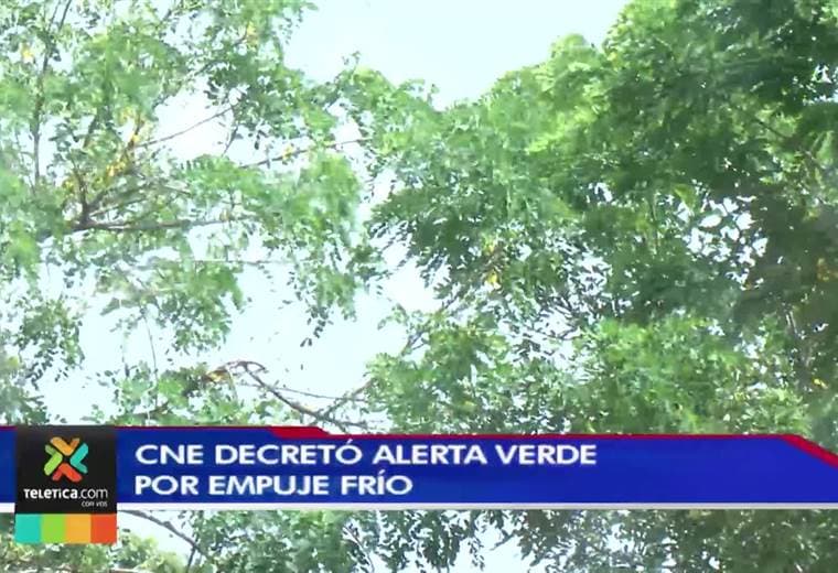 CNE decretó alerta verde en el Caribe y norte del país