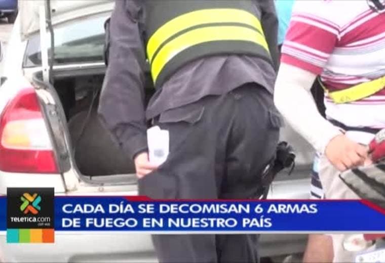 Cada cuatro horas se decomisa un arma de fuego en nuestro país