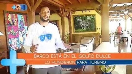 De esta manera terminamos de conocer Golfito.   Se trata de un secreto ubicado en medio del golfo dulce. Cerca de un punto llamado La Viuda.   Acá hundieron un velero hace más de 5 años y con el paso del tiempo se ha caracterizado por convertirse en un lugar lleno de vida y color.   Para llegar a él tenemos que bucear por más de 28 metros, en una agua turbia y fría, pero cuando llegamos, todo cambia sentido.   En Golfito están impulsando el que se convierta como un centro de b