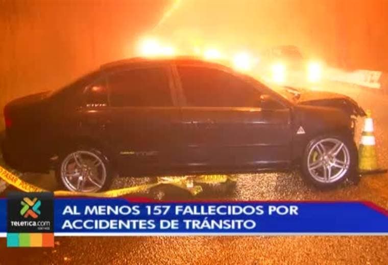 Al menos 157 personas han fallecido este año debido a accidentes de tránsito