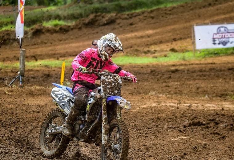 María Paula Saborío durante la segunda fecha del Campeonato Nacional de Motocross 2019 | CORTESÍA TICO EXTREMO