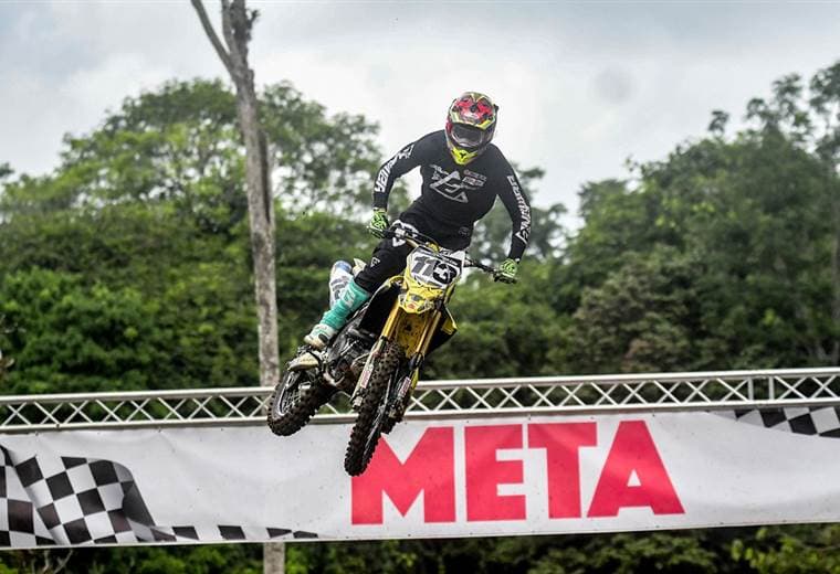 Justin Alvarado durante la segunda fecha del Campeonato Nacional de Motocross 2019 | CORTESÍA TICO EXTREMO