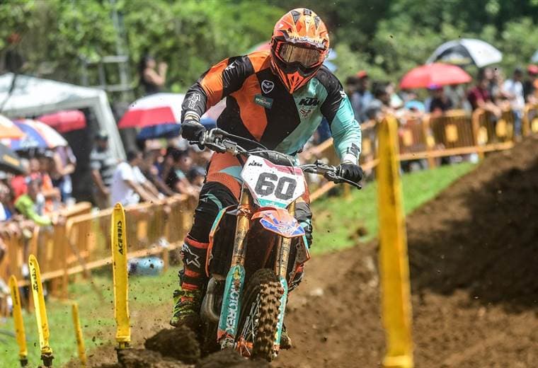 Adrián Robert durante la segunda fecha del Campeonato Nacional de Motocross 2019 | CORTESÍA TICO EXTREMO