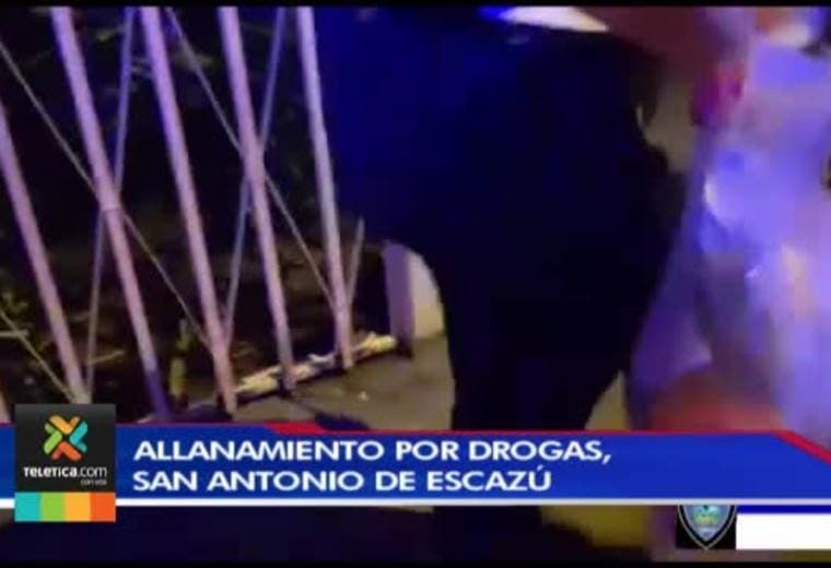 Policía desarticuló una banda narco en Escazú