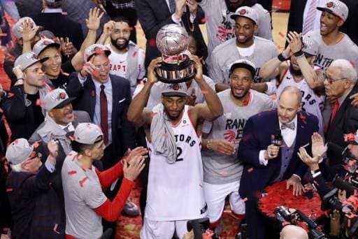 Kawhi Leonard y los Toronto Raptors |AFP 