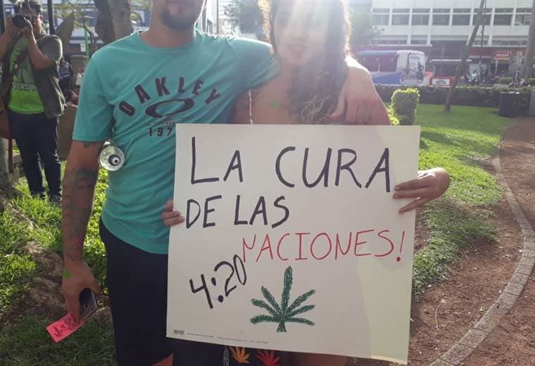 Marcha sobre la concientización del cannabis medicinal 