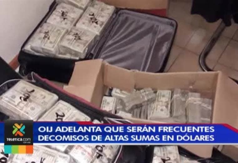 Director del OIJ adelanta que serán más frecuentes los decomisos de grandes cantidades de dólares
