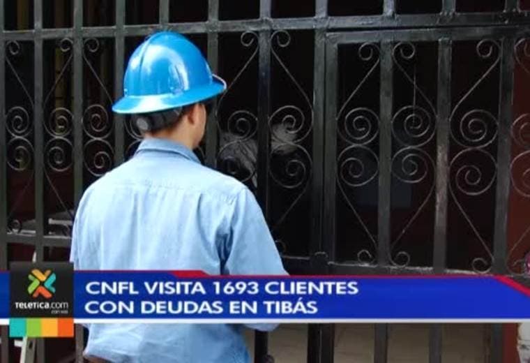 CNFL realiza operativo de corte de electricidad a clientes morosos en Tibás