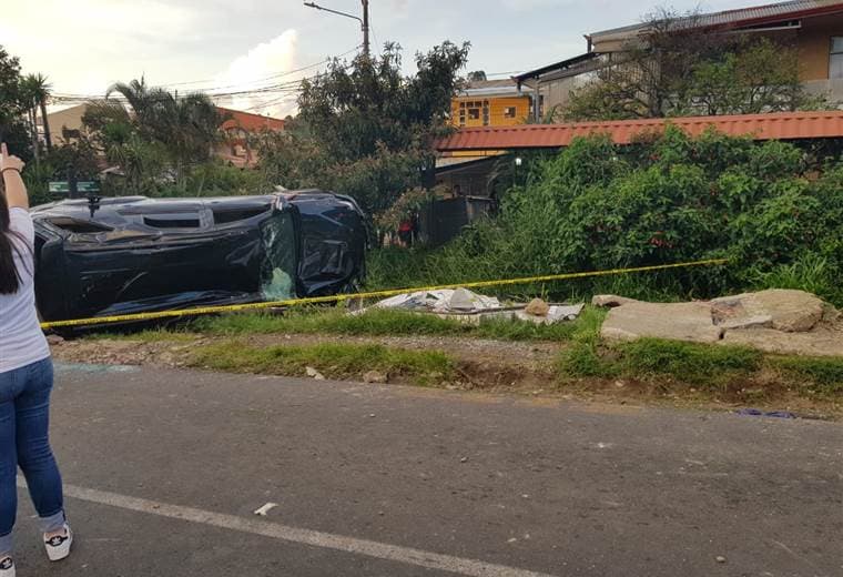 Accidente en la Florencio del Castillo este domingo