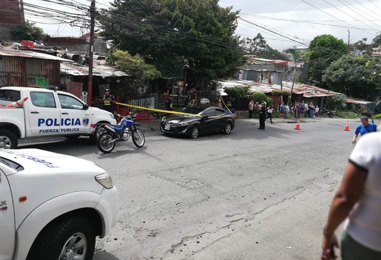 Hombre fue herido de bala este sábado en Cinco Esquinas de Tibás