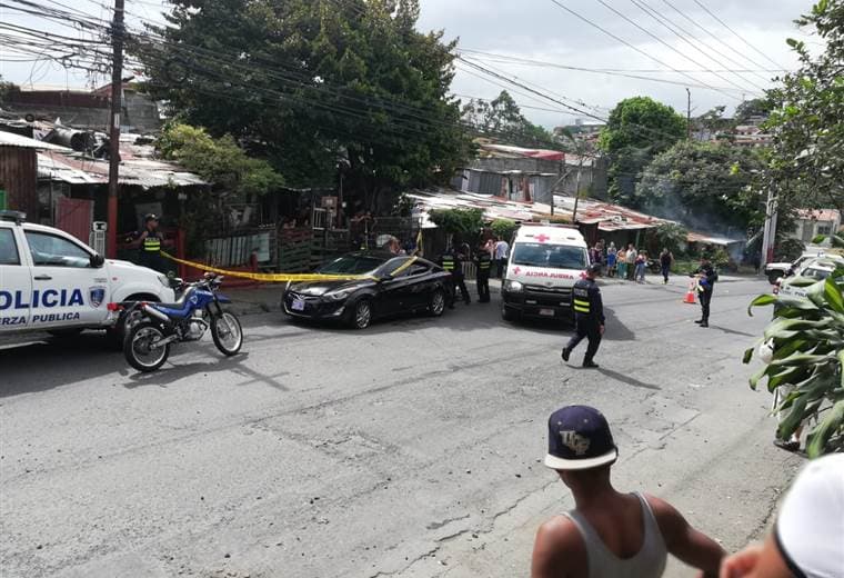 Hombre fue herido de bala este sábado en Cinco Esquinas de Tibás