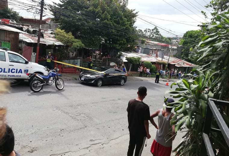 Hombre fue herido de bala este sábado en Cinco Esquinas de Tibás