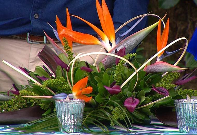 Arreglos florales tropicales