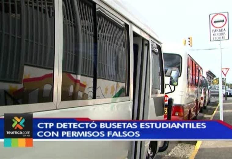 CTP detectó decenas de busetas estudiantiles con permisos falsos