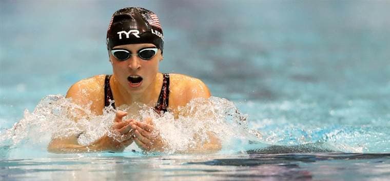 Katie Ledecky. AFP
