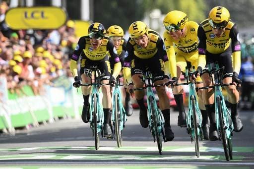 Equipo Jumbo de ciclismo en el Tour de Francia | AFP
