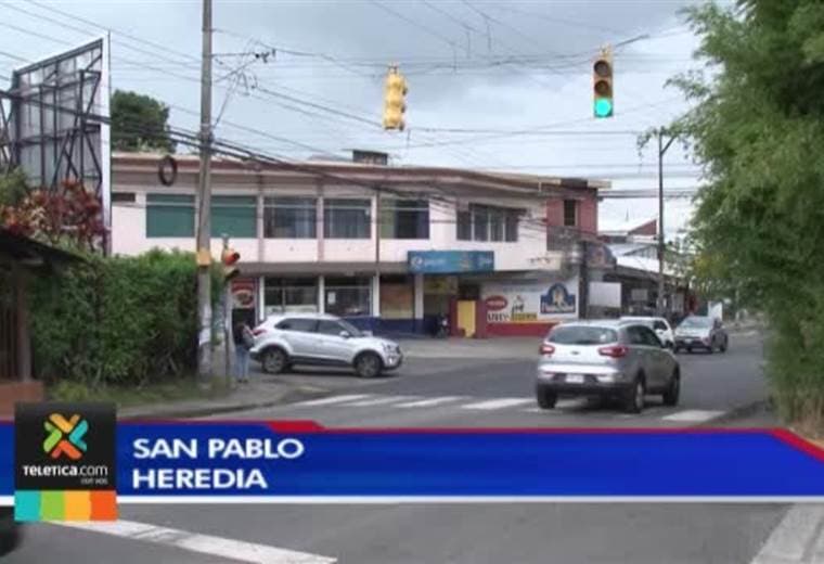 Peligroso cruce en San Pablo de Heredia registra hasta tres accidentes de tránsito por día