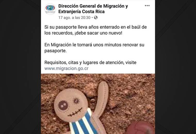 Publicación de Migración que causó molestia al Cartaginés