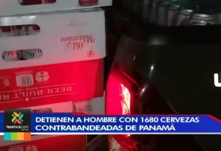 Autoridades detuvieron a un hombre que transportaba 1600 latas de cerveza ilegal