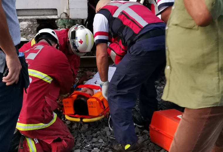 Hombre fue atropellado por el tren este martes | Adrián Marín.