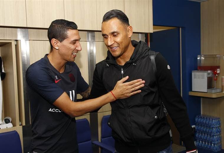 Keylor Navas y Ángel Di María