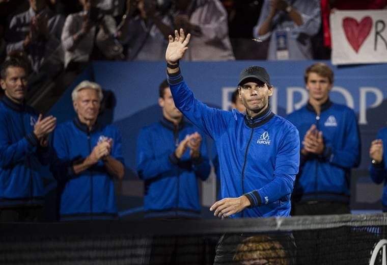 Rafael Nadal durante la Laver Cup | AFP