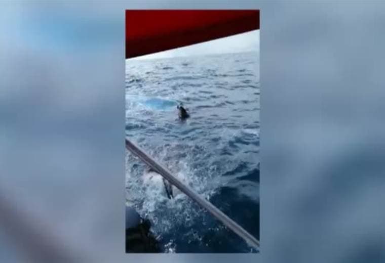 Bote de turismo rescató dos personas que naufragaron en el Pacífico Sur