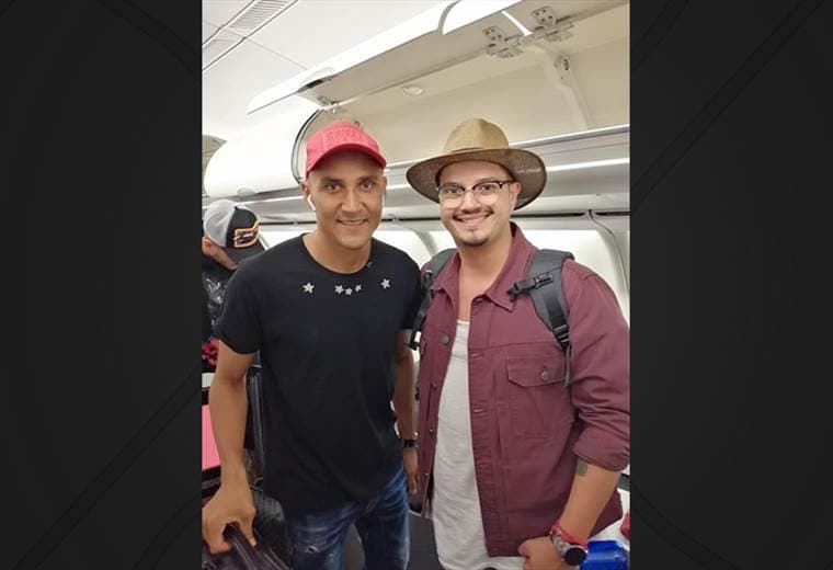 Llegada de Keylor Navas al país