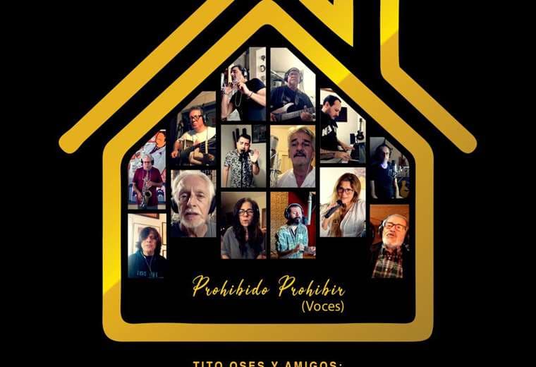 Desde su casas grabaron el tema