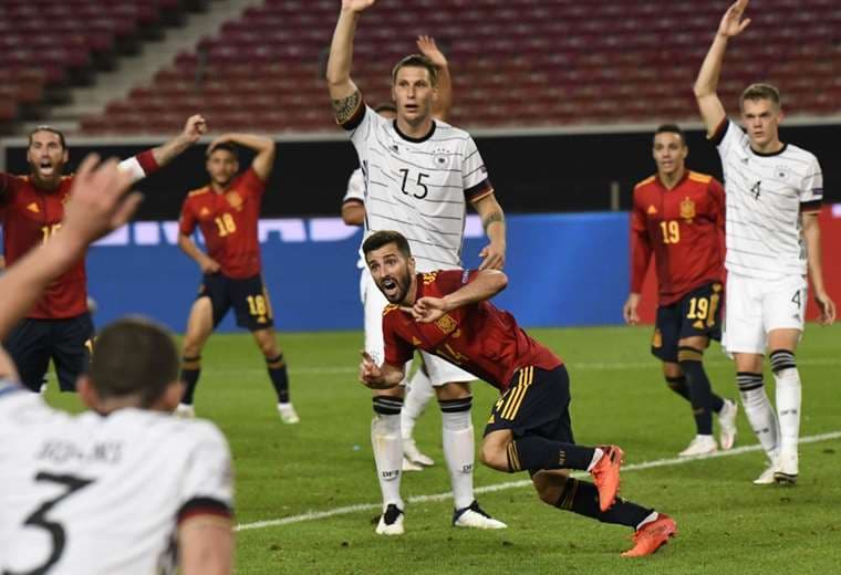 España-Alemania. AFP