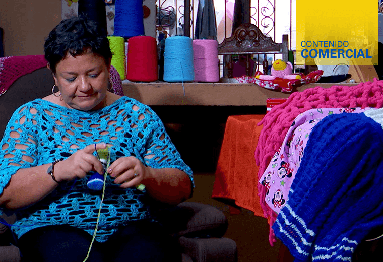 Monge ayudó a emprendedora y ahora ella teje nuevos sueños